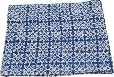 Purina's Floral Double Quilt for  AC Room(Cotton, Blue)