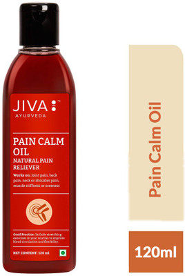 JIVA AYURVEDA Pain Calm Oil - For Relief from Joint and Muscular Pain - 120 ml - Pack of 1 Liquid(120 ml)