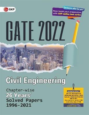 Gate 2022 Civil Engineering 26 Years Chapter-Wise Solved Papers (1996-2021)(English, Paperback, G K Publications (P) Ltd)