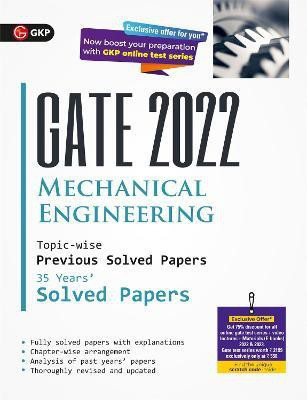 Gate 2022 Mechanical Engineering - 35 Years Topic-Wise Previous Solved Papers(English, Paperback, G K Publications (P) Ltd)