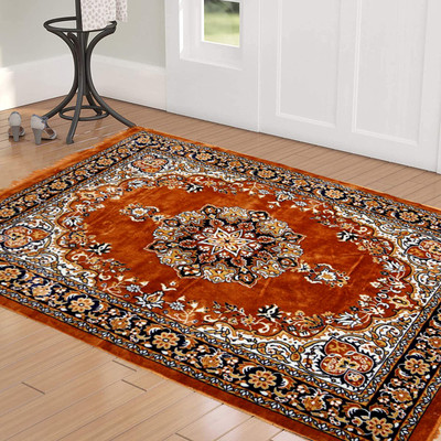 KUBER INDUSTRIES Multicolor Velvet Carpet(3 ft,  X 5 ft, Rectangle)
