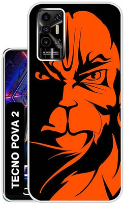 Case Club Back Cover for Tecno Pova 2(Orange, Grip Case, Silicon, Pack of: 1)