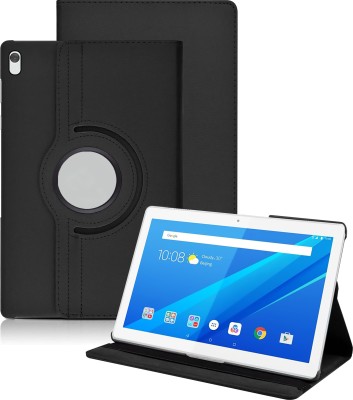 Flipkart SmartBuy Flip Cover for Lenovo Tab M10 10.1 Inch(Black, Dual Protection, Pack of: 1)
