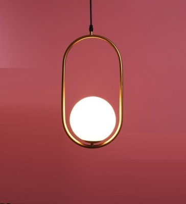 GENREE GEN-CAPSULE MILKY GLASS HANGING Pendant Light/Hanging Light/Ceiling Light Pendants Ceiling Lamp(Gold, White)