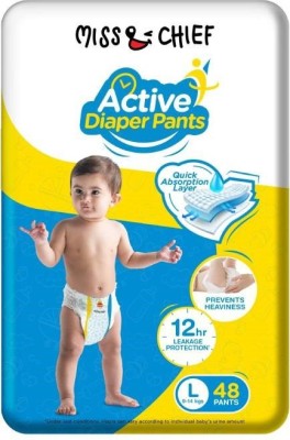 Miss & Chief Active Diaper Pants - L(48 Pieces)