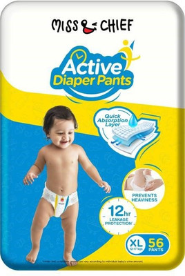 Miss & Chief Active Diaper Pants - XL(56 Pieces)