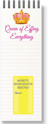 Nourish Magnetic Memo Pad Regular Memo Pad RULED 50 Pages(QUEEN OF EFFING)