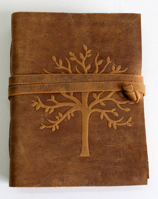 Camlon Exports Leather Journal A5 Planner/Organizer Unrued 240 Pages(Rost Brown)