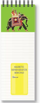 Nourish Magnetic Memo Pad Regular Memo Pad RULED 50 Pages(ELEPHANT GREEN)