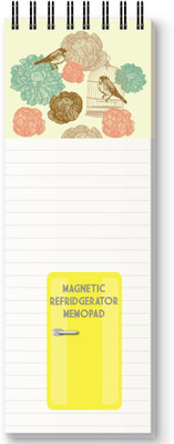 Nourish Magnetic Memo Pad Regular Memo Pad RULED 50 Pages(BIRDS)