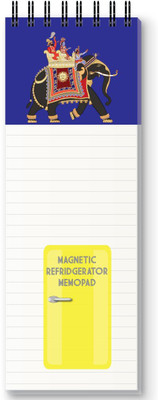 Nourish Magnetic Memo Pad Regular Memo Pad RULED 50 Pages(ELEPHANT BLUE)