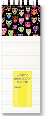 Nourish Magnetic Memo Pad Regular Memo Pad RULED 50 Pages(MULTIOWLS)