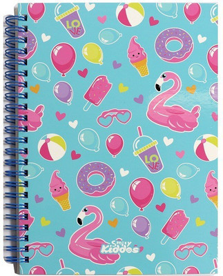 smily kiddos awesome graphic A5 Notebook Lined Notebook 80 Pages(Light Blue)
