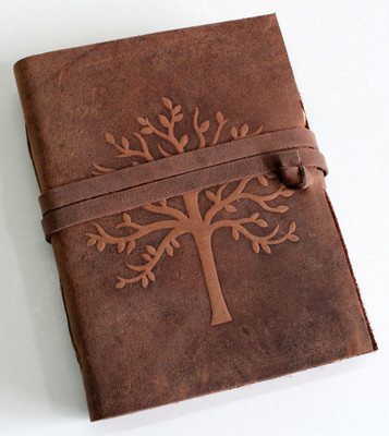 Camlon Exports Leather Journal A5 Planner/Organizer Unrued 240 Pages(Gingerbread Colour)