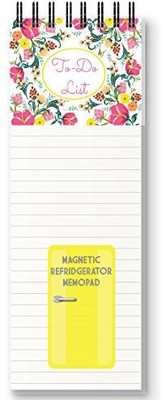 Nourish Magnetic Memo Pad Regular Memo Pad RULED 50 Pages(FLORAL WHITE)