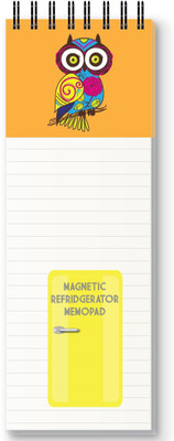 Nourish Magnetic Memo Pad Regular Memo Pad RULED 50 Pages(OWL MUSTARD)