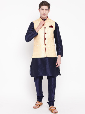 MAG Men Kurta Churidar Ethnic Jacket Set