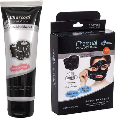 MYEONG Face Tech Anti Blackhead Charcoal Face Mask Cream(292 ml)