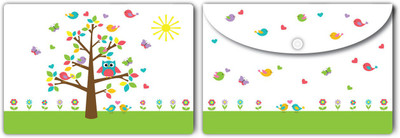 Nourish Plastic Document Folder(Set Of 2, Multicolor)