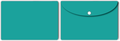 Nourish Plastic Document Folder(Set Of 2, Green)