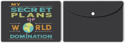 Nourish Plastic Document Folder(Set Of 2, SECRET)