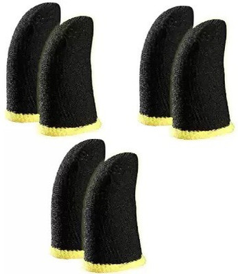 GURU JI Finger PubG Sleeve Trigger Game Controller 2 Pair Finger Sleeve Pack of 6 Finger Sleeve(Pack of 4)