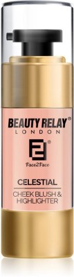 Beauty Relay London Face 2 Face Cheek Blush And  Highlighter(Celestial)