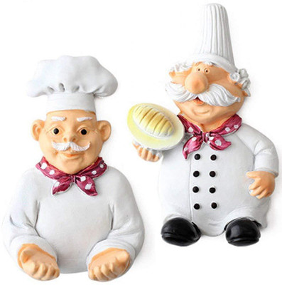 LeZoir 2Pc Cute Cook Chef Design Power Plug Socket Holder Hook 2(Pack of 2)