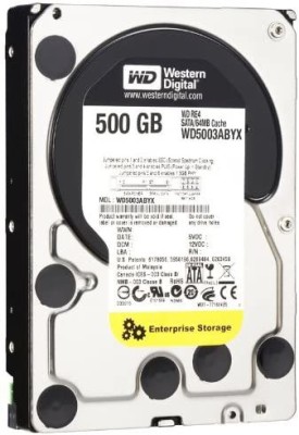 Western Digtal RE4 500 GB Desktop, Surveillance Systems, Network Attached Storage, Servers, All in One PC's Internal Hard Disk Drive (HDD) (WD5003ABYX)(Interface: SATA III, Form Factor: 3.5 inch)