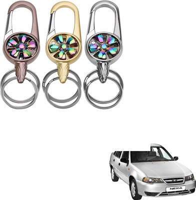 SEMAPHORE Metal Spinner Rotating Design Key Ring For Chevrolet Spark Key Chain