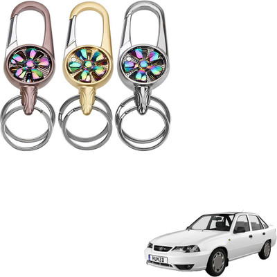 SEMAPHORE Rotating Spinner Design Metal Key Ring for Honda Jazz Key Chain