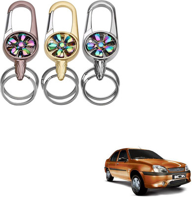 SEMAPHORE Metal Spinner Rotating Design Key Ring For Honda Amaze Facelift Key Chain