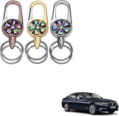 SEMAPHORE Metal Spinner Rotating Design Key Ring For Hyundai Grand i10 Key Chain