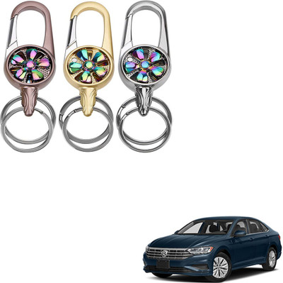SEMAPHORE Metal Spinner Rotating Design Key Ring For Hyundai i20 Key Chain