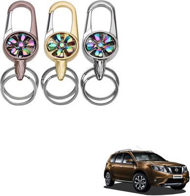 SEMAPHORE Metal Spinner Rotating Design Key Ring For Honda City Key Chain