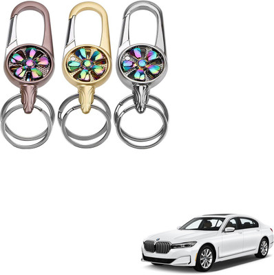 SEMAPHORE Rotating Spinner Design Metal Key Ring for BMW X7 Key Chain