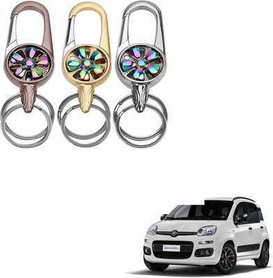 SEMAPHORE Metal Spinner Rotating Design Key Ring For Hyundai Xcent Key Chain