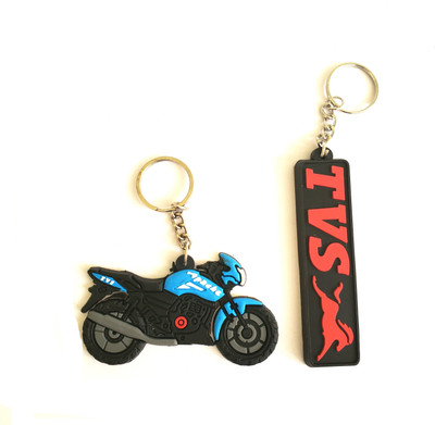 ShopTalk APACHE BIKE AND RUBBER HIGH QUALITY COMBO PACK OF 2 Key Chain