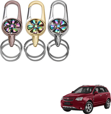 SEMAPHORE Rotating Spinner Design Metal Key Ring for Maruti Esteem Key Chain