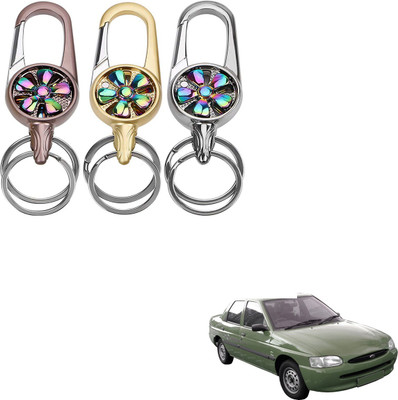 SEMAPHORE Rotating Spinner Design Metal Key Ring for Nissan Quest Key Chain