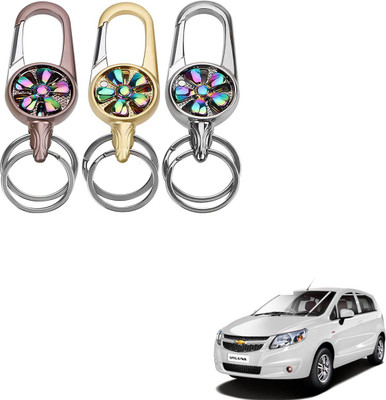 SEMAPHORE Metal Spinner Rotating Design Key Ring For Honda BRV Key Chain