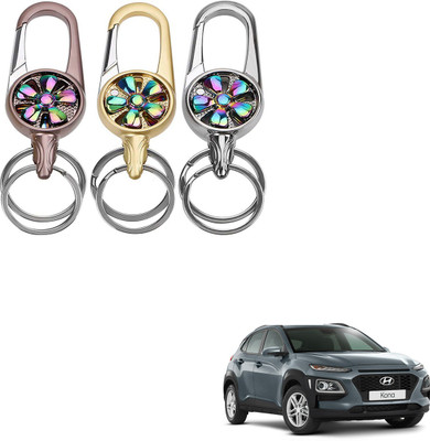 SEMAPHORE Metal Spinner Rotating Design Key Ring For Fiat Linea Key Chain