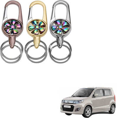 SEMAPHORE Metal Spinner Rotating Design Key Ring For Audi A4 Key Chain