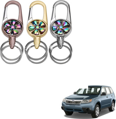 SEMAPHORE Metal Spinner Rotating Design Key Ring For Honda Amaze Key Chain