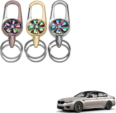 SEMAPHORE Metal Spinner Rotating Design Key Ring For Audi S4 Key Chain