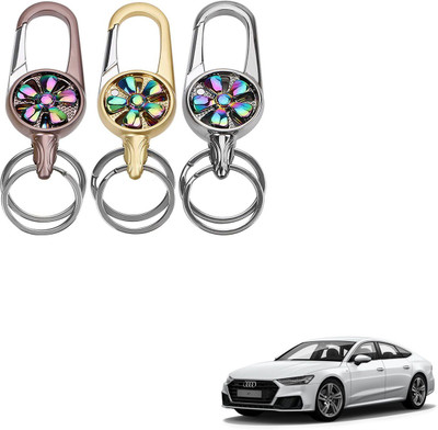 SEMAPHORE Metal Spinner Rotating Design Key Ring For Nissan Micra Key Chain