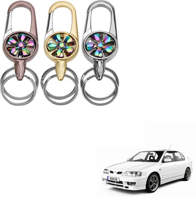 SEMAPHORE Rotating Spinner Design Metal Key Ring for Chevrolet Tavera Neo 3 Key Chain