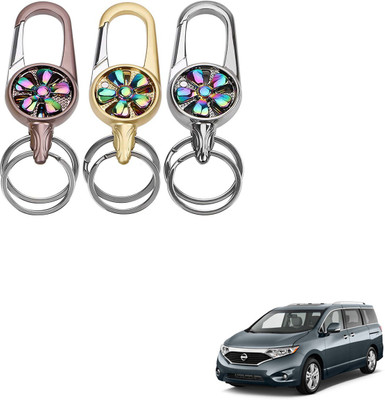 SEMAPHORE Metal Spinner Rotating Design Key Ring For Nissan Terrano Key Chain