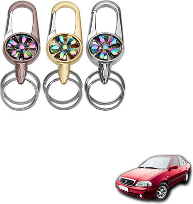 SEMAPHORE Metal Spinner Rotating Design Key Ring For Honda Mobilio Key Chain