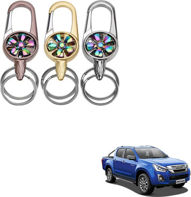 SEMAPHORE Metal Spinner Rotating Design Key Ring For Hyundai Grand i10 NIOS Key Chain